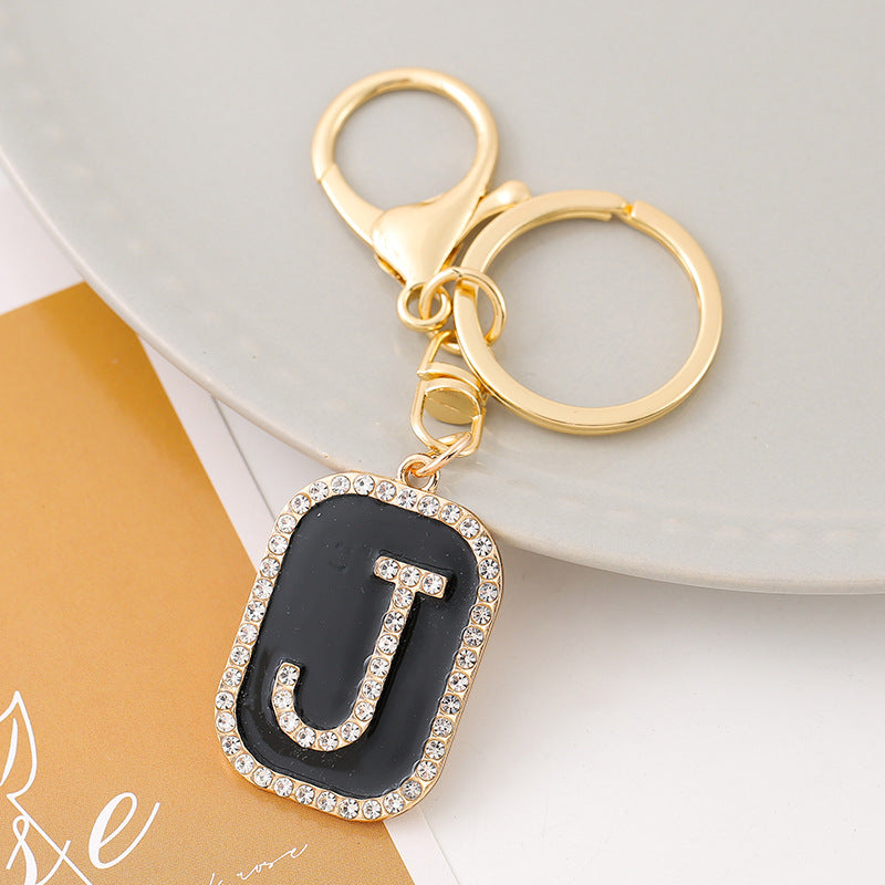 Wholesale Creative 26 English Letters Zinc Alloy Keychain
