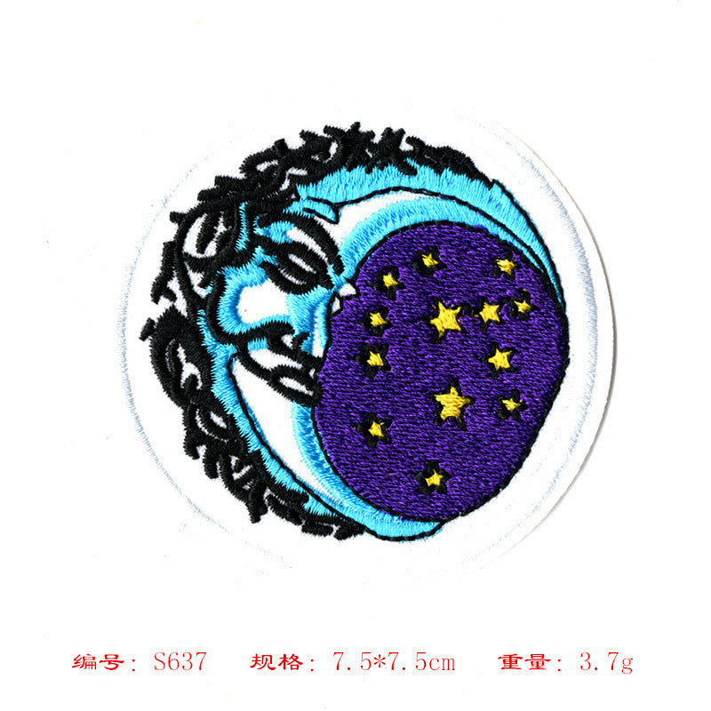 Wholesale Embroidered Round Cap Badge Chic Patch For Caps Bags Clothing Accessories