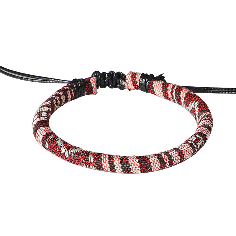 Wholesale Nepalese Ethnic Style Pure Hand-woven Bohemian Wax Wire Bracelet