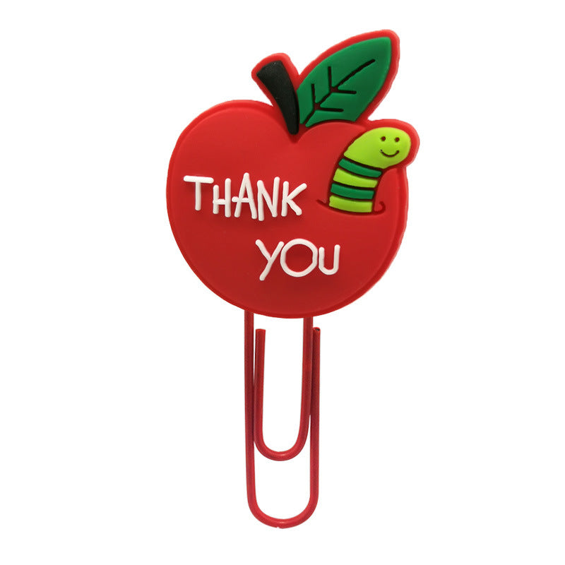 Wholesale 10pcs Fruit and Vegetable Series Animated Paper Paperclip Bookmarks