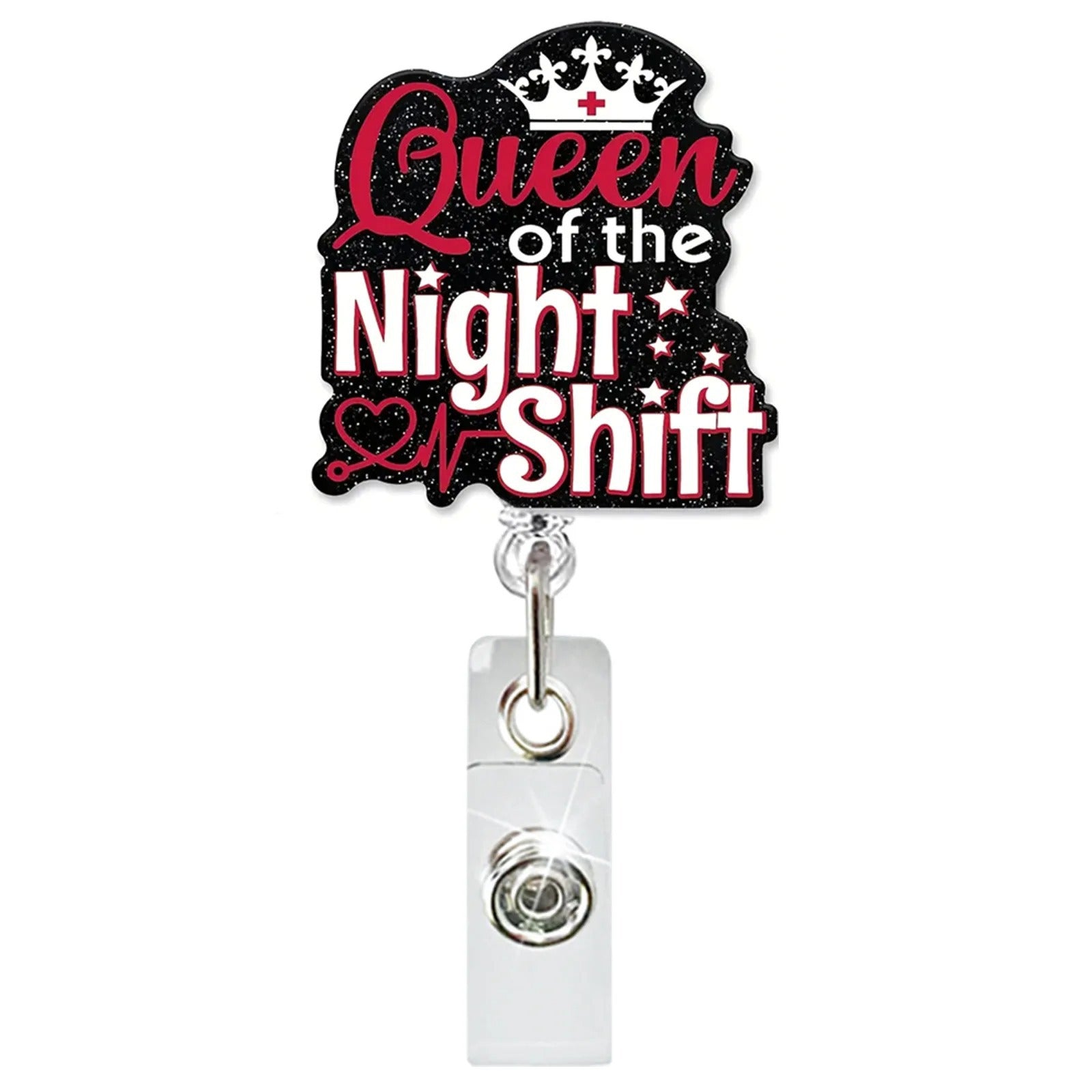 Wholesale 10pcs DIY acrylic jewelry blackened style badge retractable keychain