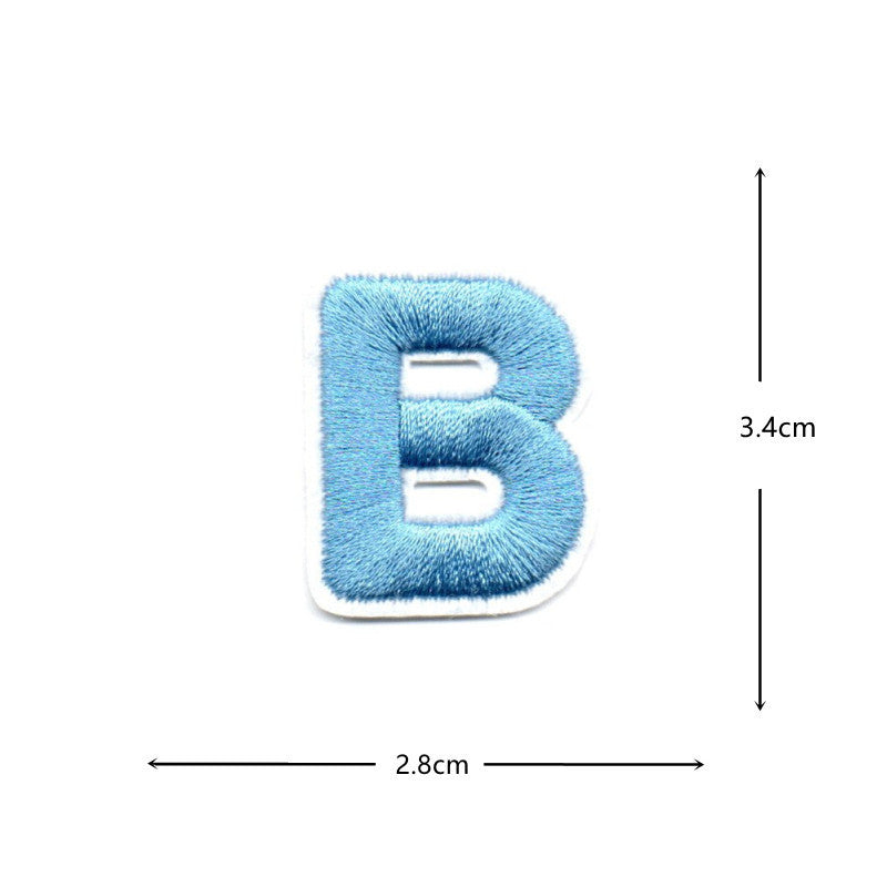 Wholesale Colorful numeric and English letters DIY Patches