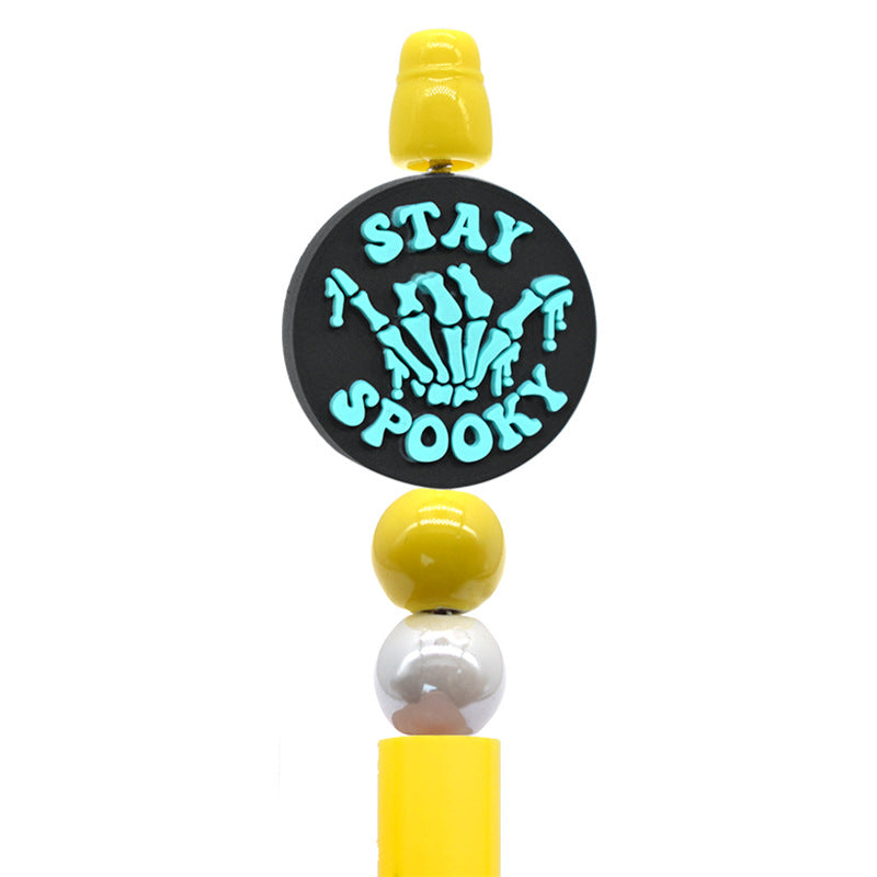 Wholesale 100pcs Creative DIY Halloween Skull Soft Beads