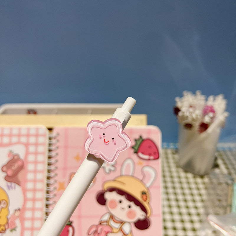 Wholesale Star Crown Cute Plastic Neutral Pen