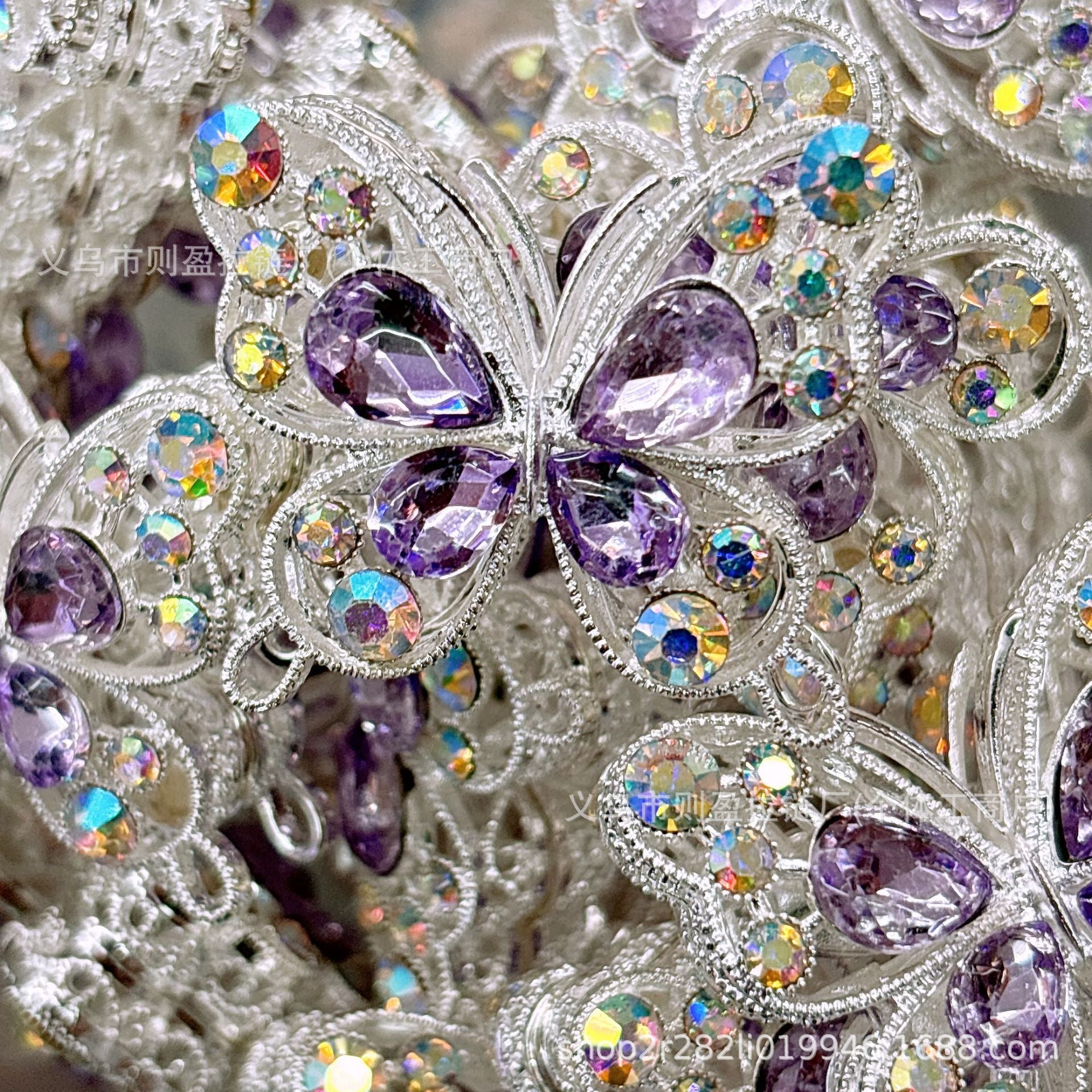 Wholesale 20pcs Heavy Industry Double sided Zircon Coin Pattern Alloy Butterfly Handmade Alloy Irregular Beads