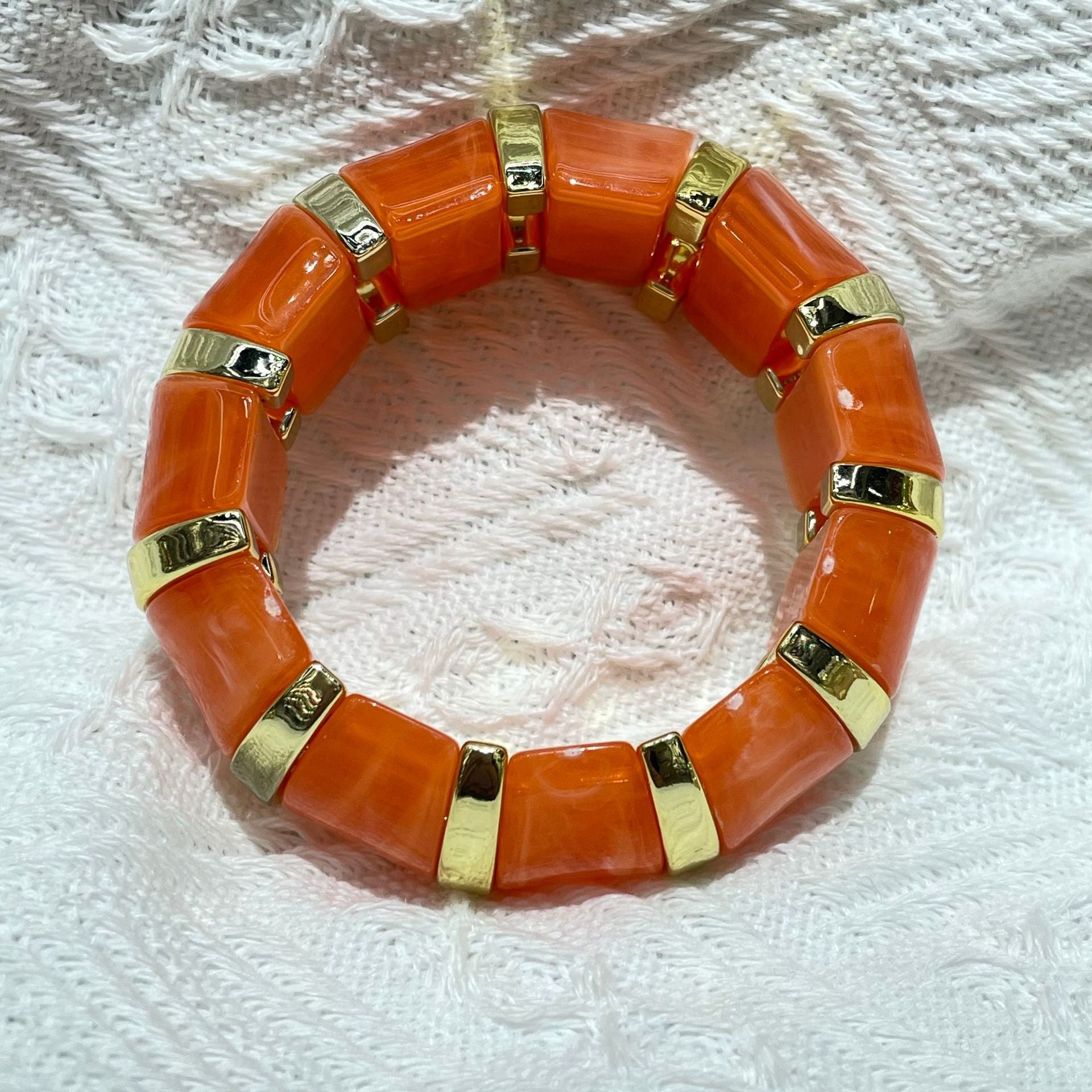 Wholesale New  Acrylic Stamping Rope Simple Maillard Bracelet