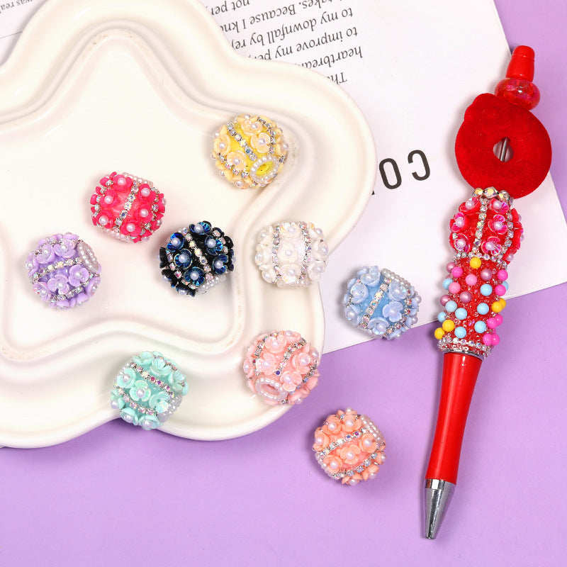 Wholesale 10pcs/pack Heavy industry pearl drill ball straight hole DIY beading