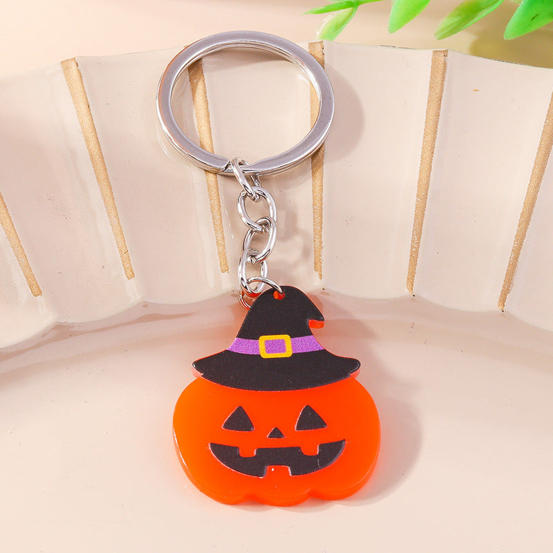 Wholesale Pumpkin Star Hat Metal Keychains