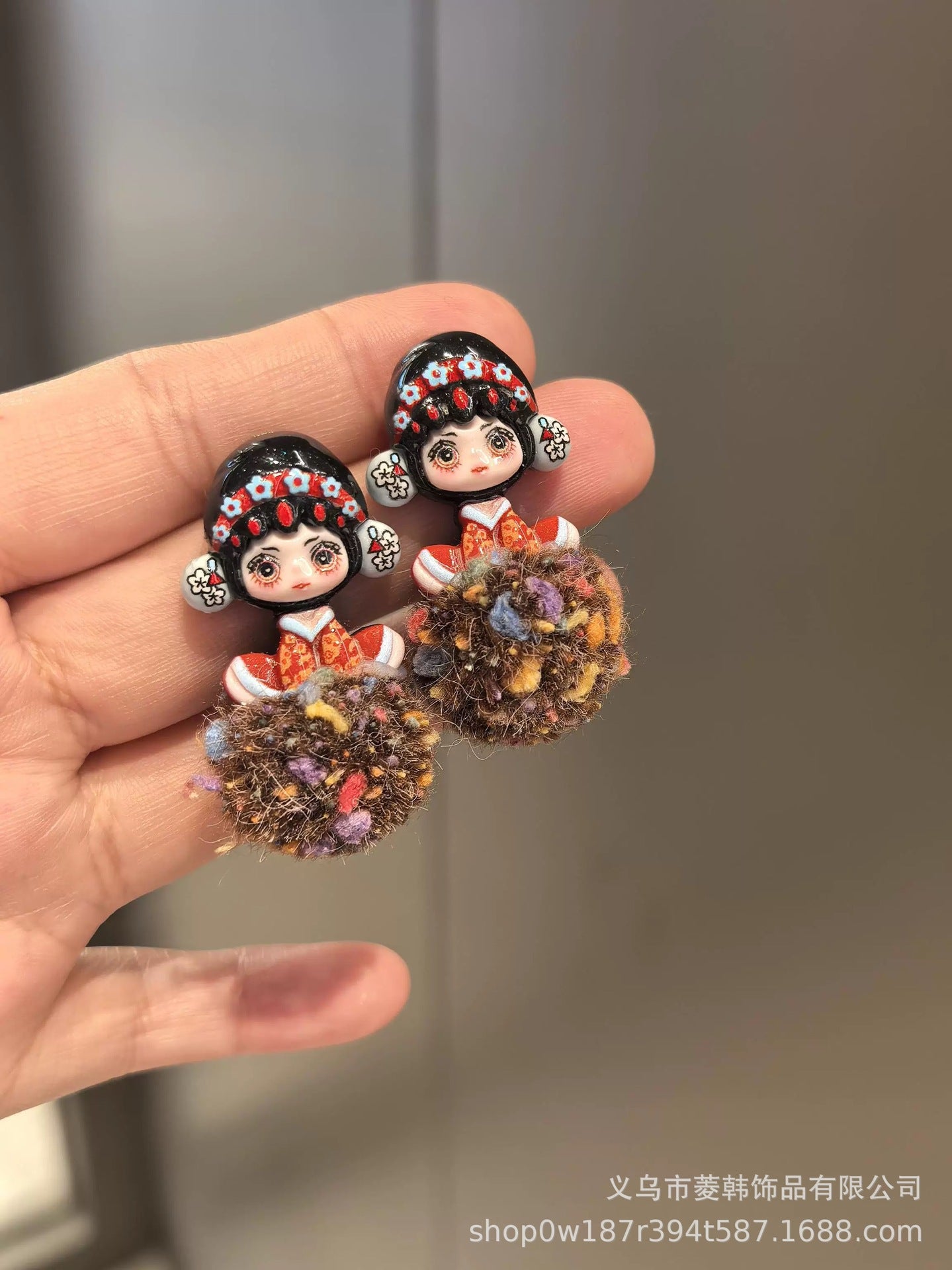 Wholesale Purely handmade niche Chinese style design 925 silver needle