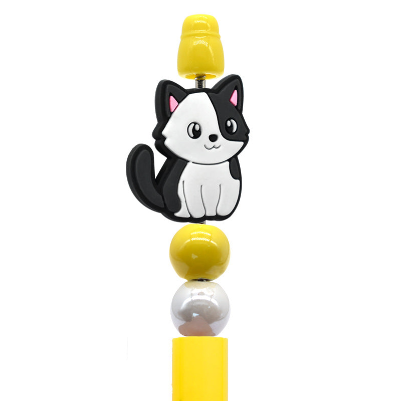 Wholesale Random  100pcs/pack  Cute Cartoon Cat PVC Beads