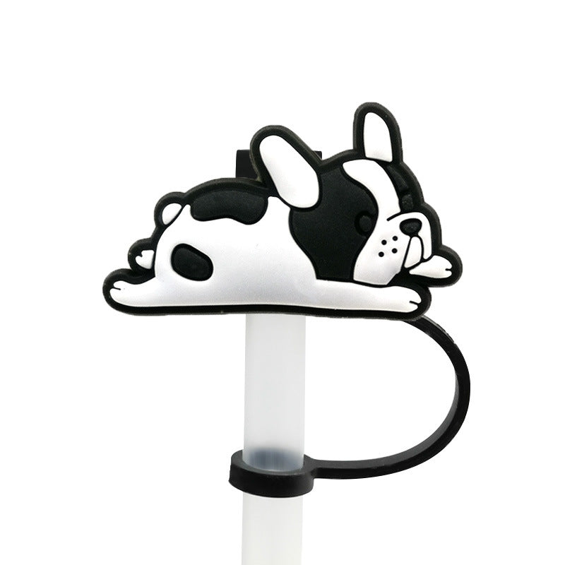 Wholesale 20PCS PVC Cute Animal Straw Tube Cap
