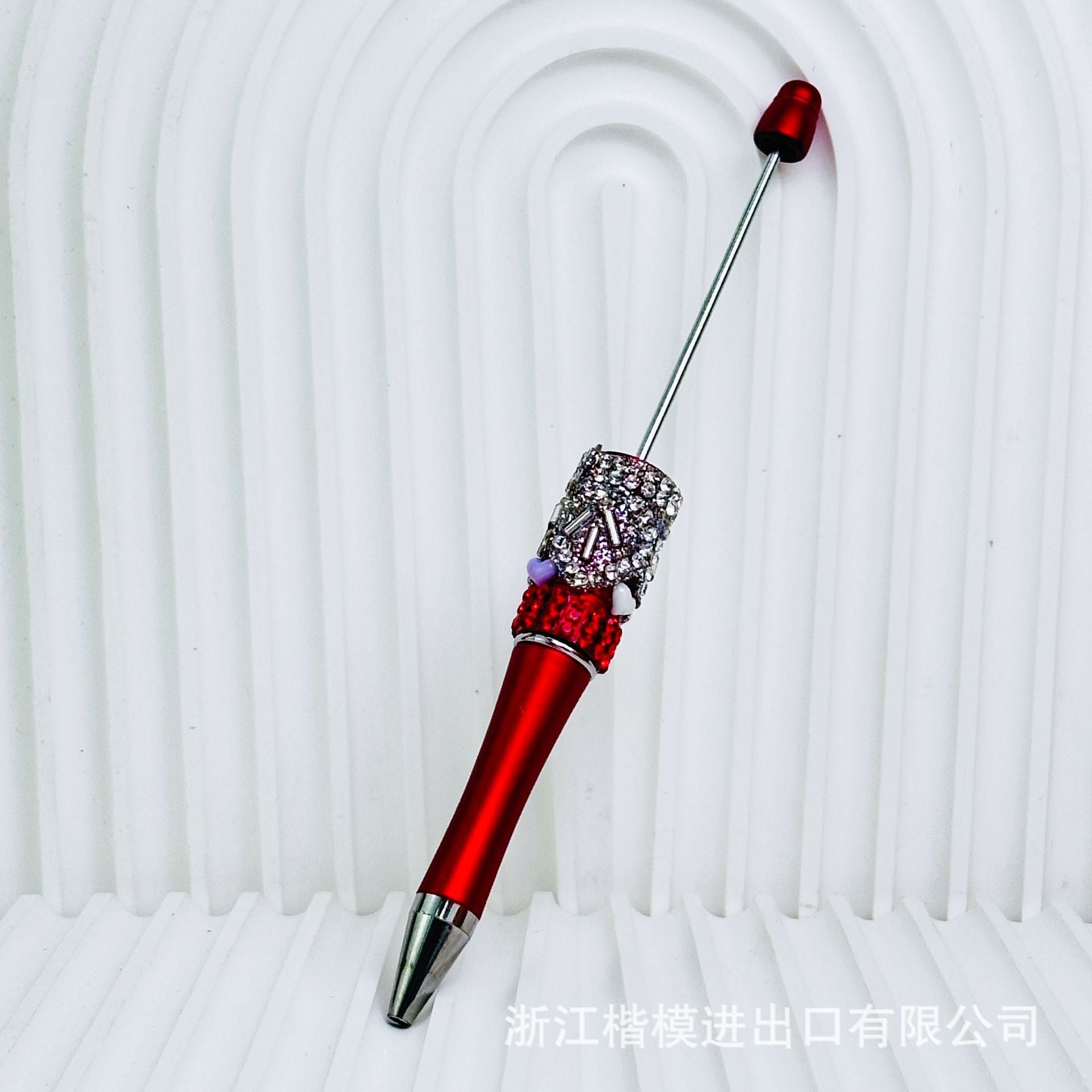 Wholesale crystal gravel diy beadable pen