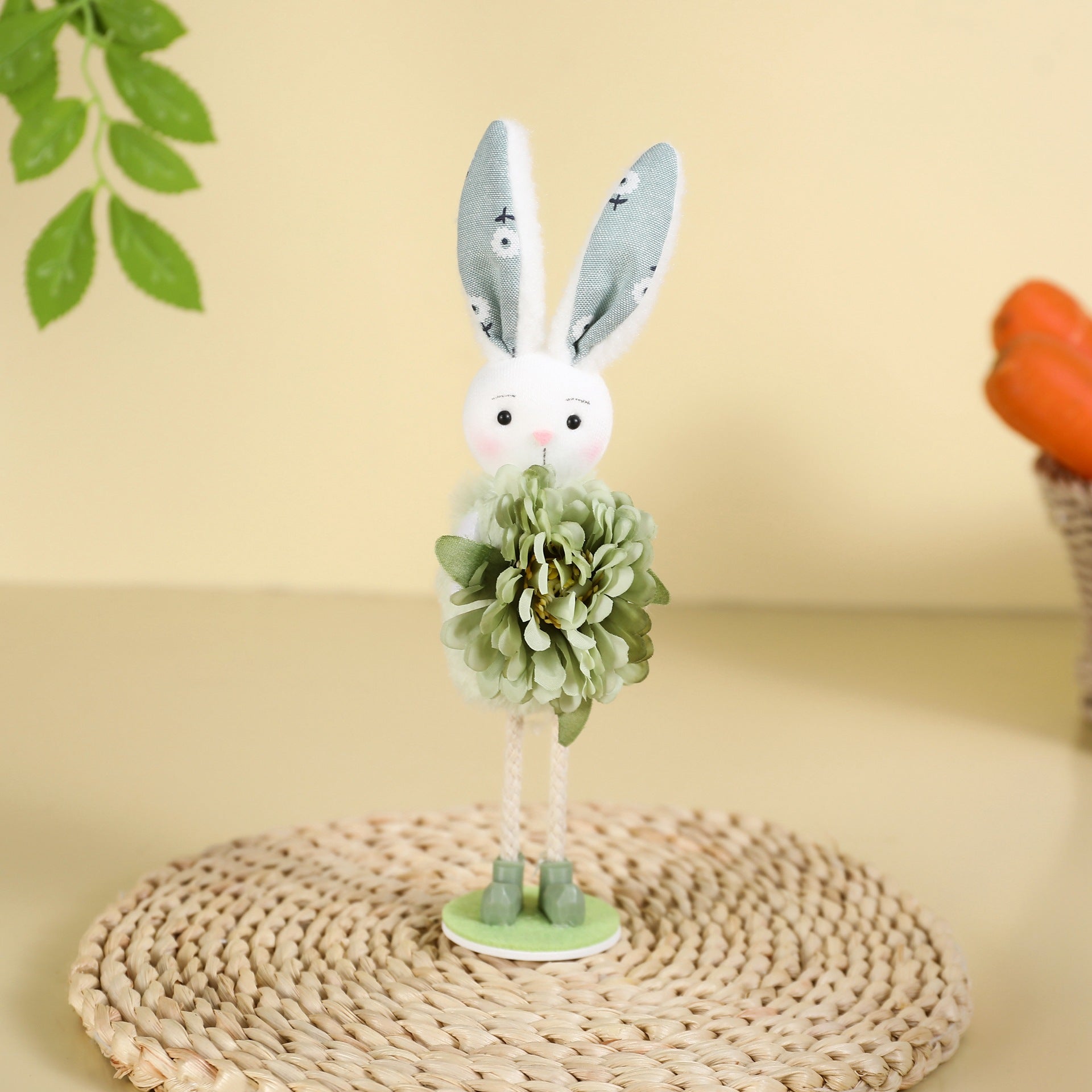 Wholesale  Rabbit Standing Easter  Fireplace  Polyester Ornaments