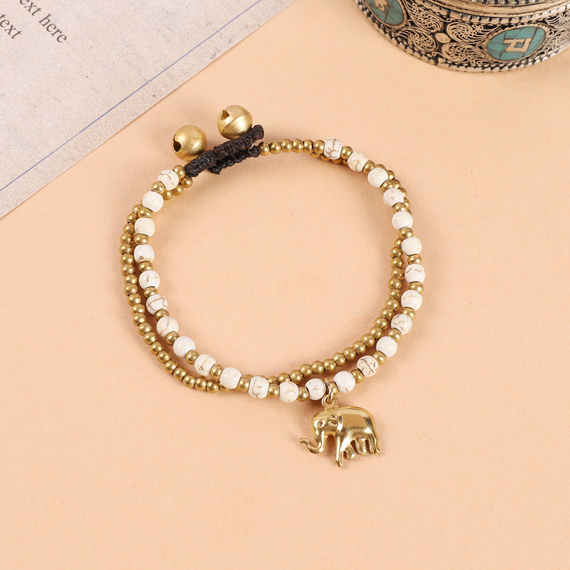 Wholesale Hand-woven Ethnic Elephant Bracelet