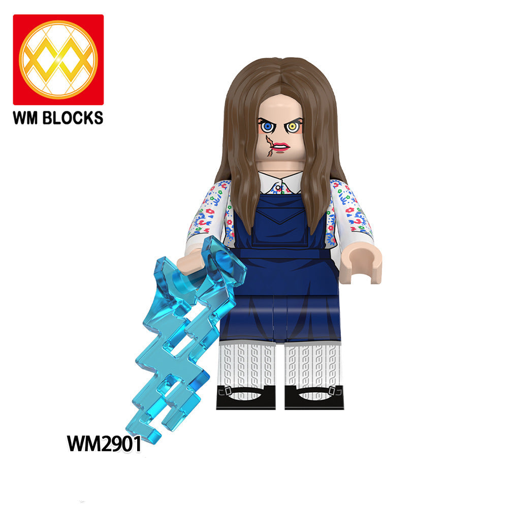 Wholesale Building Blocks Minifigures Horror Series Ghost  Figure Building Blocks Toy Bag
