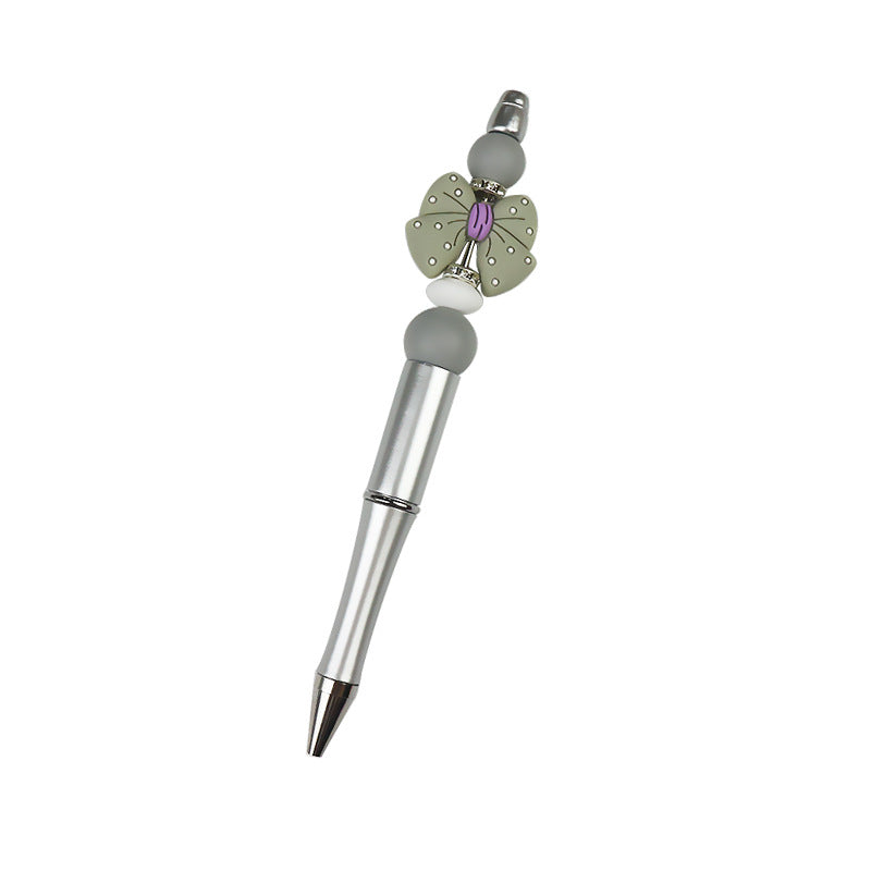 10 piezas al por mayor/paquete DIY DIY CAREATO HACIDO BOWN BOWN Silicone Bead Pen