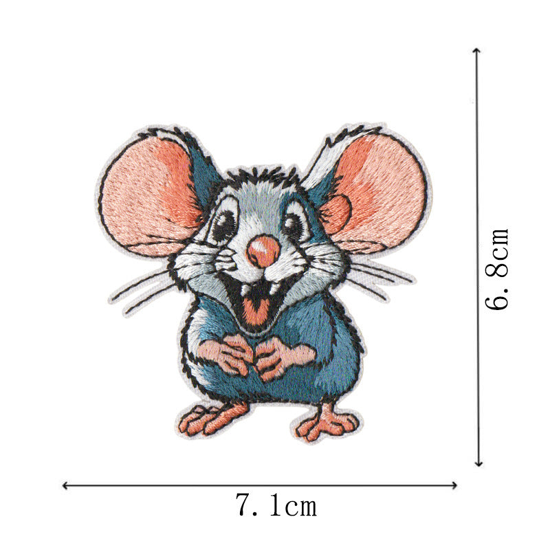 Wholesale Cute Cartoon Series Embroidered Patches Iron On Applique Badge For Clothing Towel DIY Decorative Fashion Accessory Gift Set Of 8