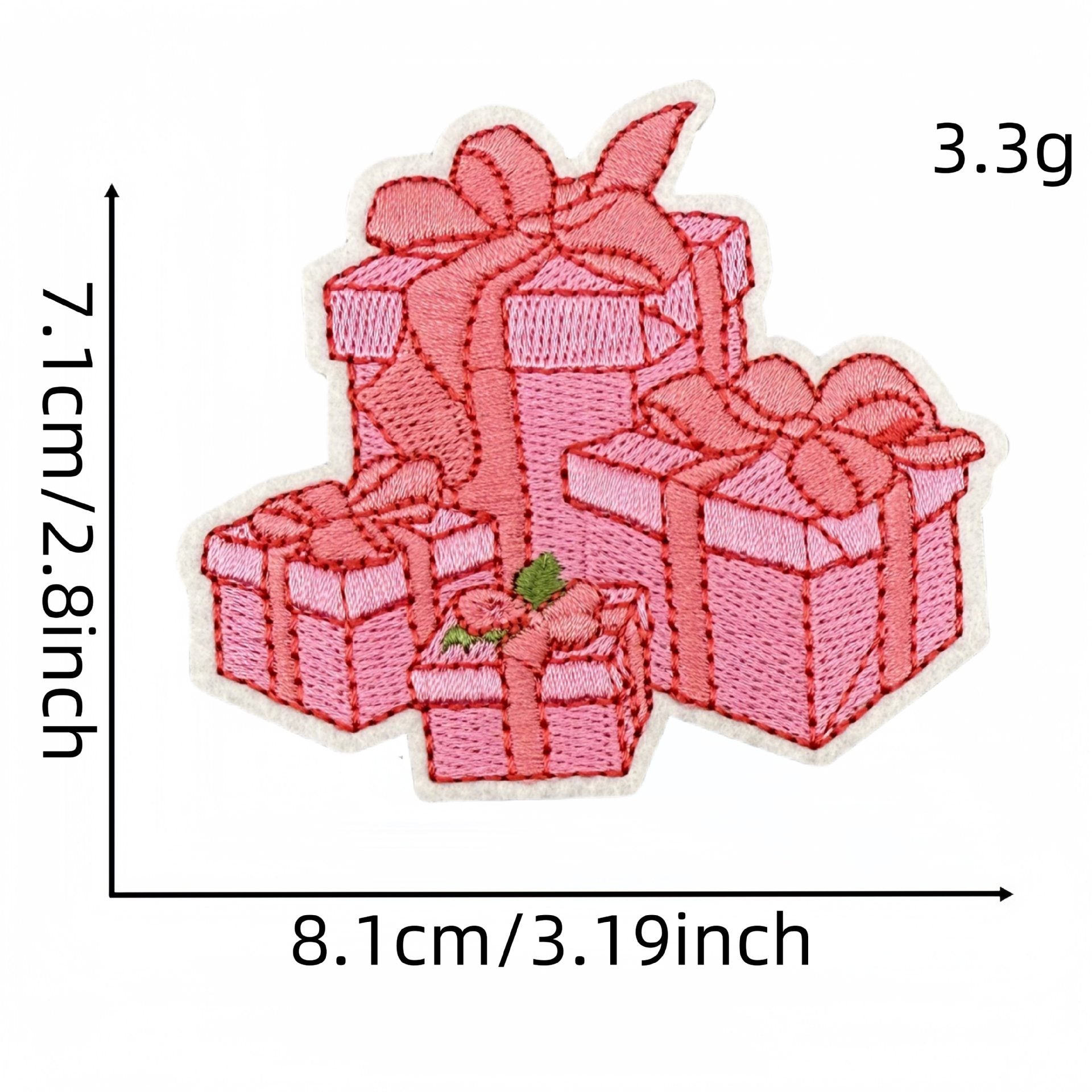 Wholesale Pink Cartoon Christmas Embroidery DIY Patches