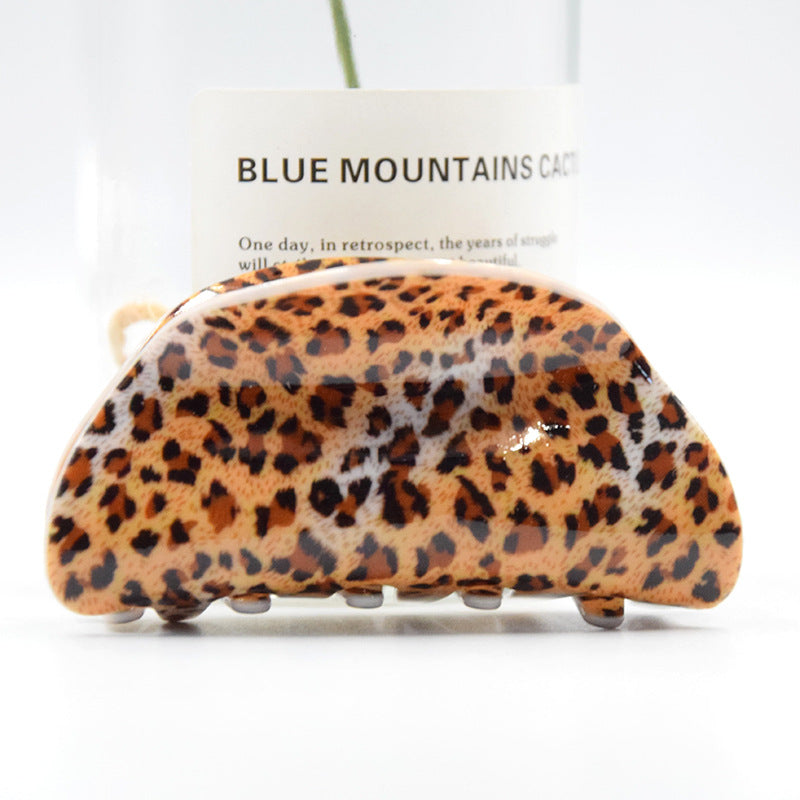 Wholesale Large Acrylic Leopard Print Hair Clips