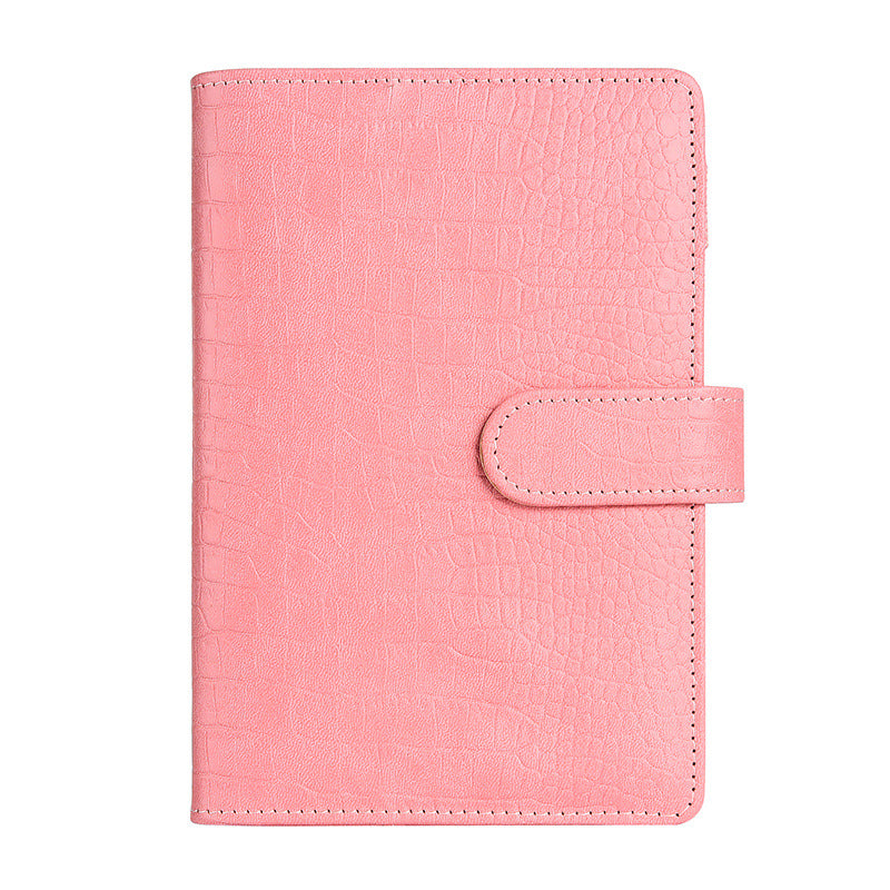 Wholesale Macaron Loose Leaf PU Cash Budget Notebook