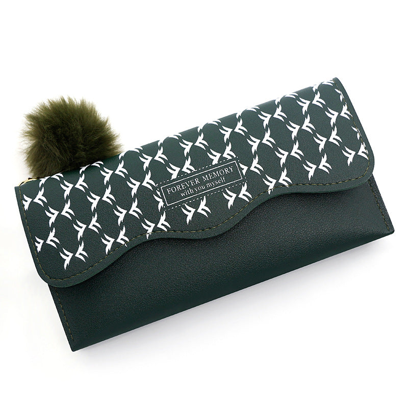 Patrón geométrico de PU al por mayor billetera larga