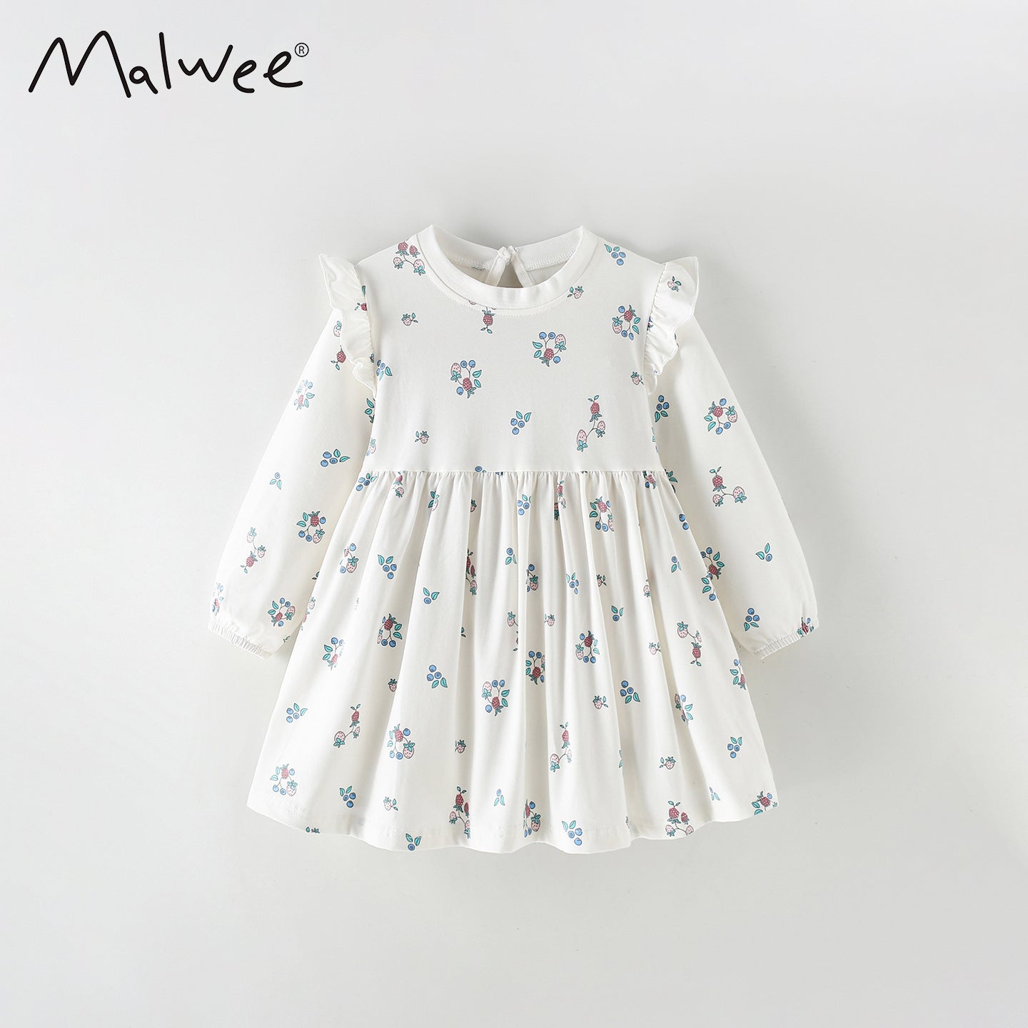 Wholesale European Style Girls Long Sleeve Cotton Dress Soft Breathable Everyday Fashion Dress For Resale
