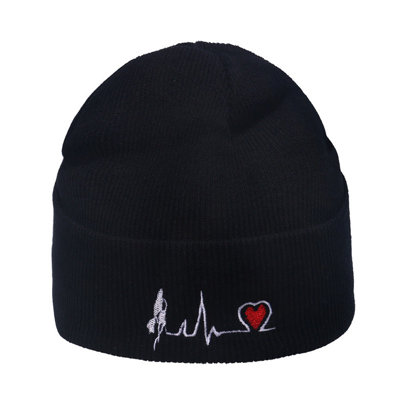 Wholesale Autumn and Winter Brimless Pullover Trend Hip-hop Warm Flame Knitted Hat