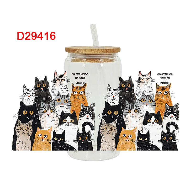 Wholesale UV Transfer Paste Glass Crystal Label Crystal Paste 16OZ UV DTF WRAPS