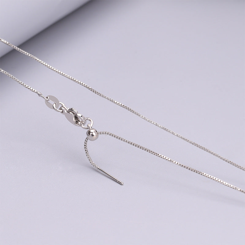 Wholesale Titanium Steel 18k Gold Vacuum Color Preserved Gold Needle Adjustable Necklaces