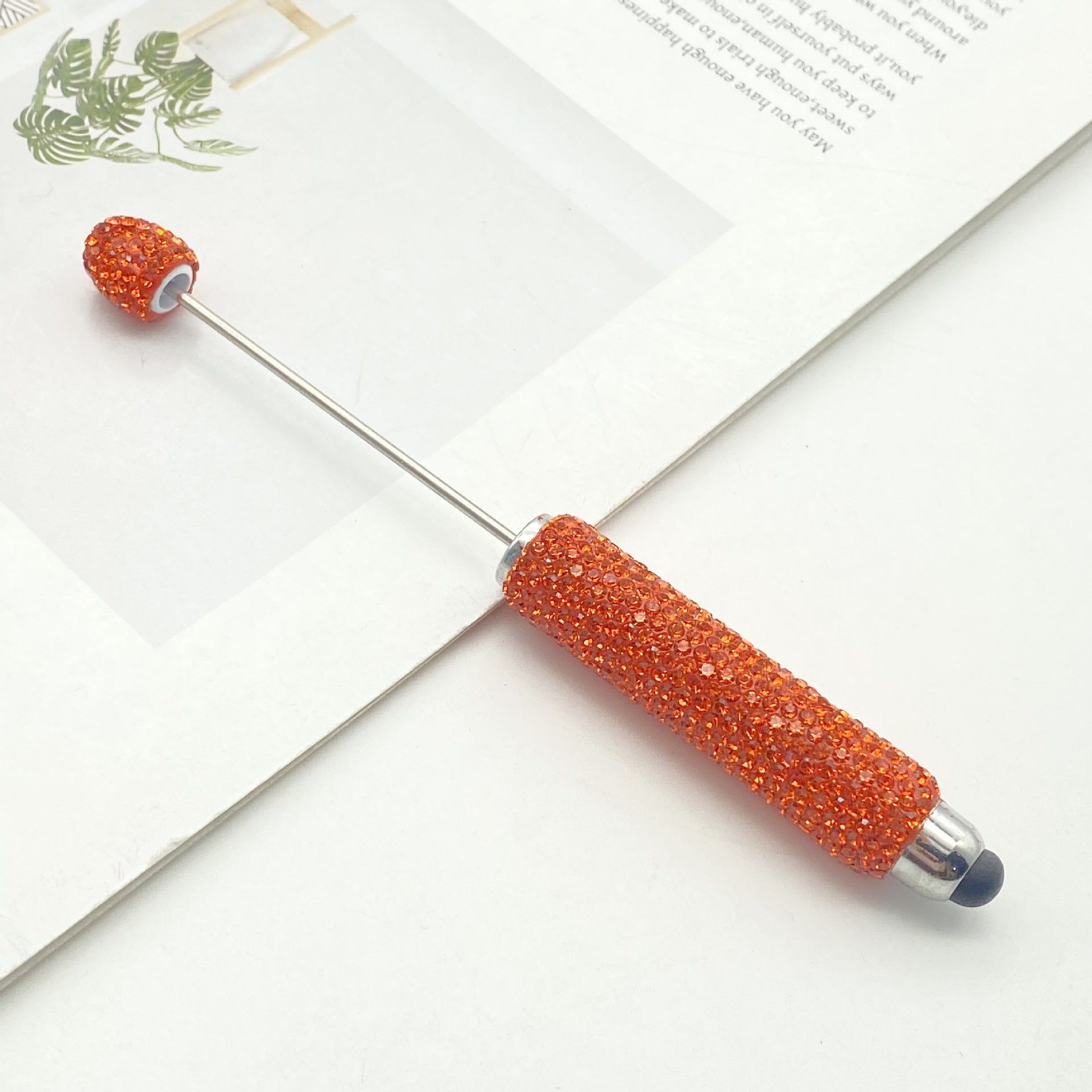 Wholesale DIY Touch Screen Full Diamond Beadable Pen Multifunctional Mobile Phone Capacitance Pen