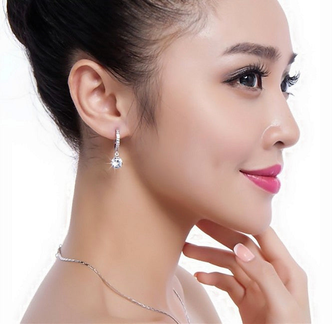 Wholesale Sterling Silver Flower Women's Niche Fashion Elegant Earrings