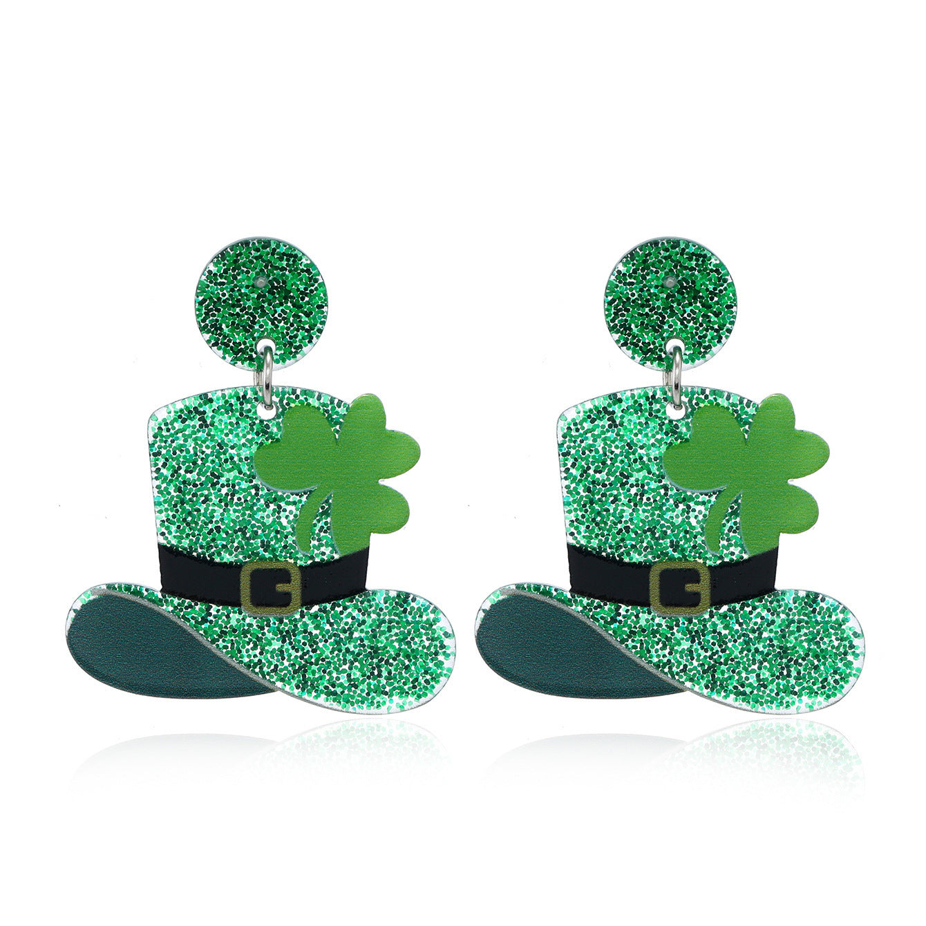 Wholesale  St. Patrick's Day  Lucky Grass Green Earrings