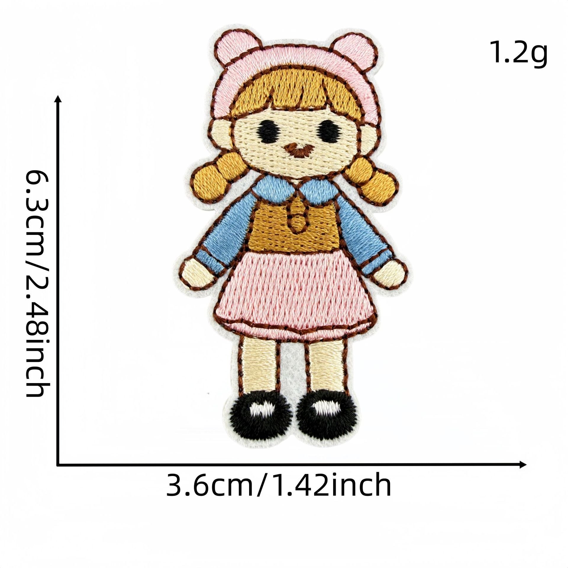 Wholesale 32Pc Home Theme Iron On Embroidered Patches DIY Sewing Decorative Appliques For Clothing Bags And Home Decor