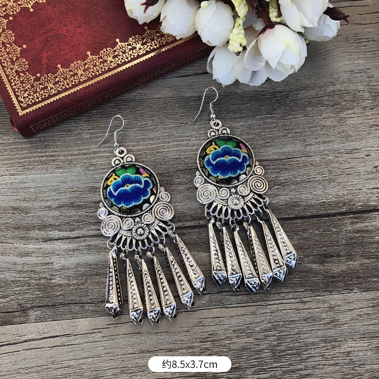 Wholesale Chinese Retro Alloy Earrings