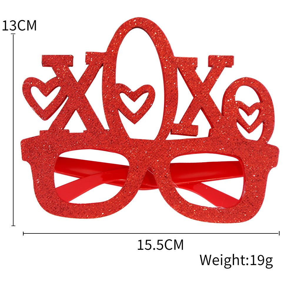 Wholesale Valentine's Day Glasses Party Party Decorations Love Love Party Glasses Photo Props