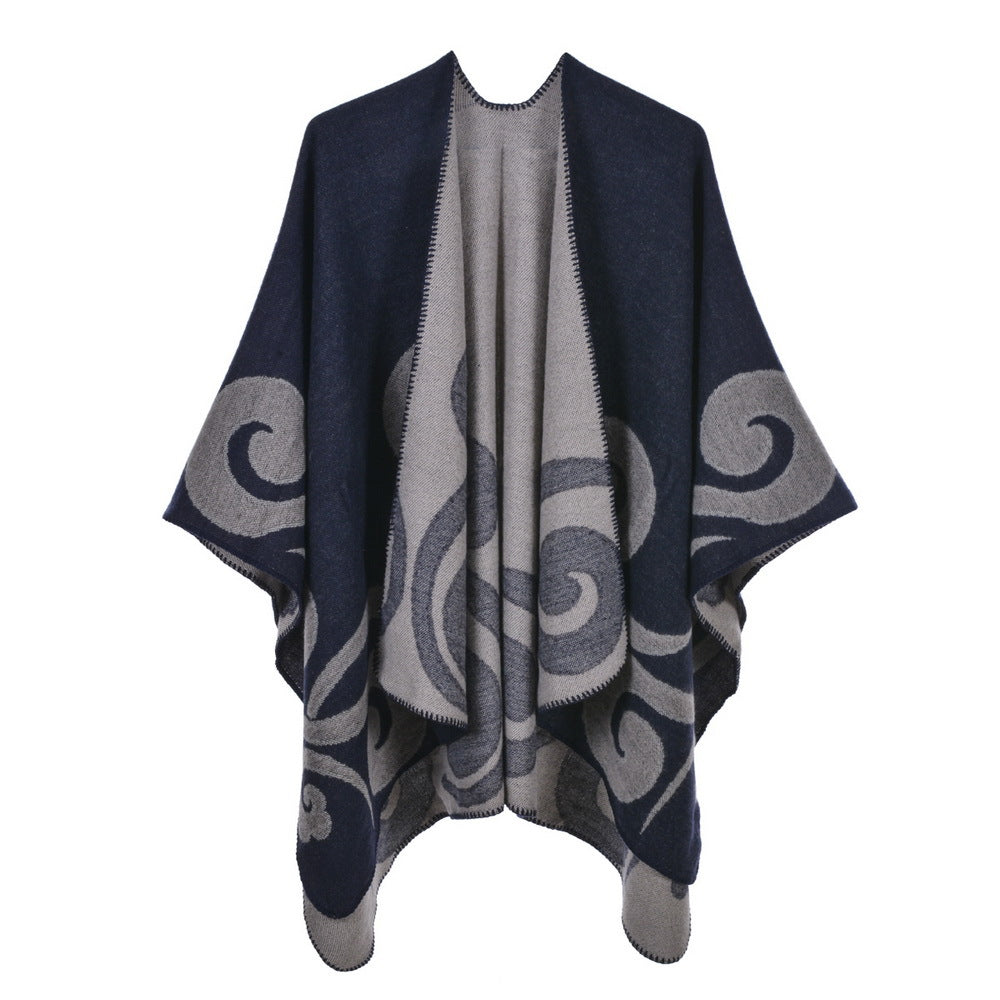 Wholesale Imitation Cashmere Cape Scarves