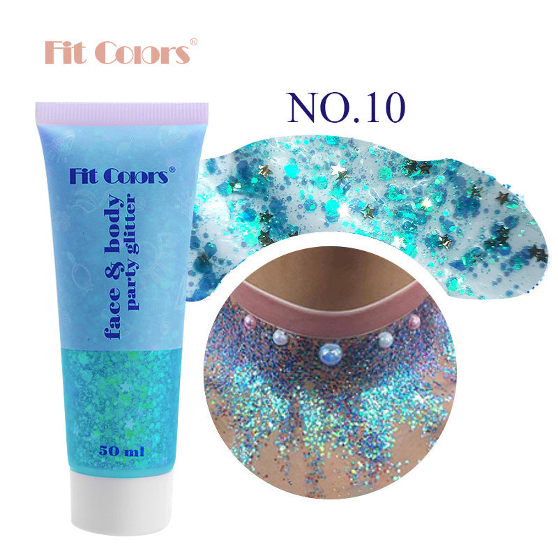 Wholesale Mermaid Scale Face Body Lip Sequins Eye Shadow Colorful Sequins