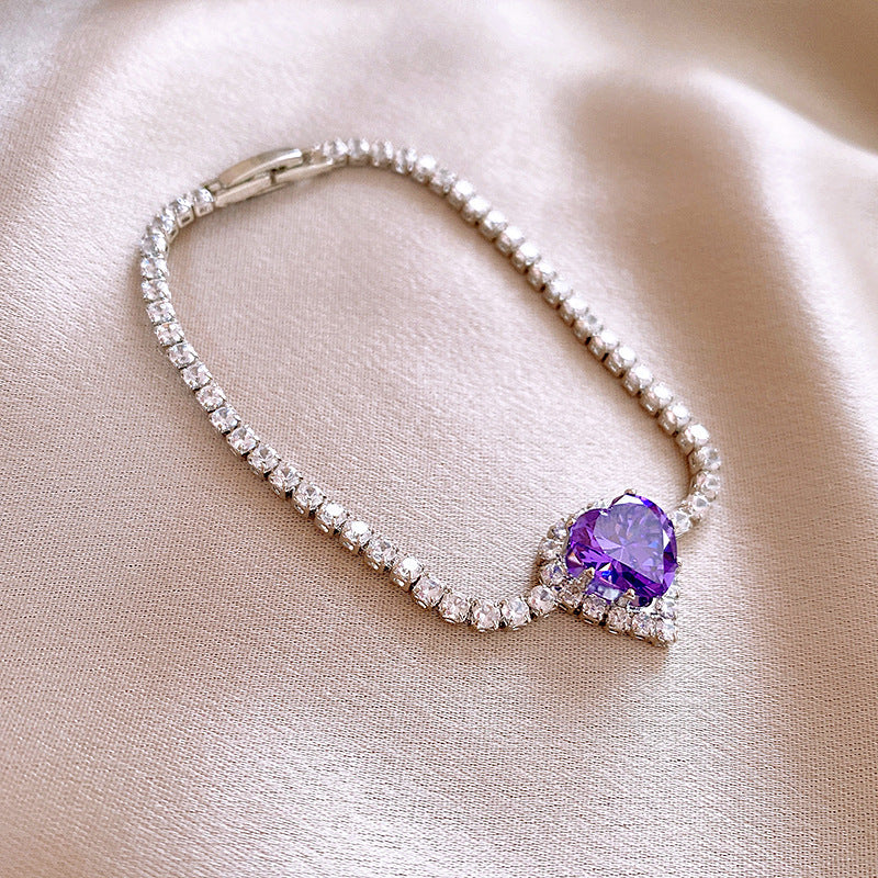 Wholesale Light Luxury Niche Exquisite High-end Pull-out Adjustable Zircon Bracelet