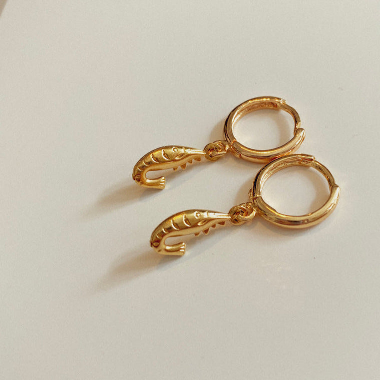 Wholesale Simple Small Gold Fashionable Animal Series Earrings