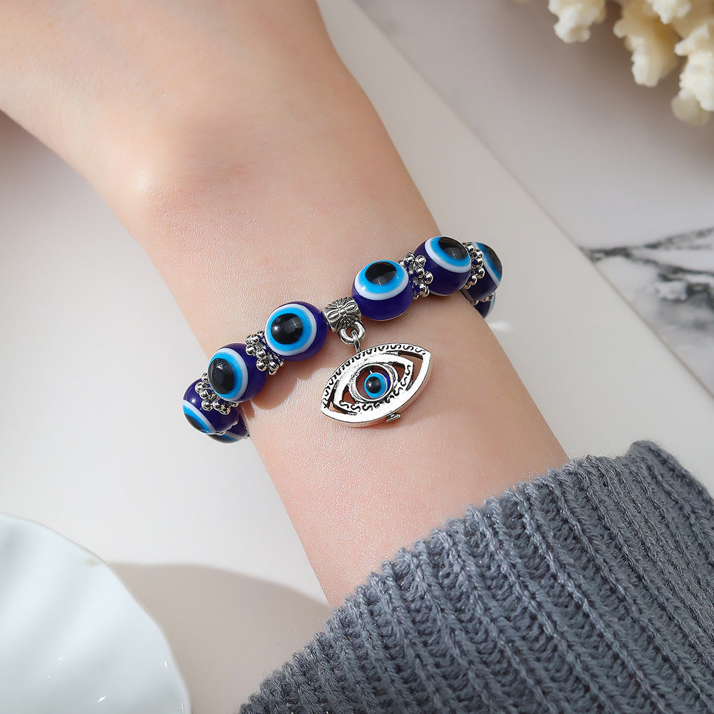 Wholesale Devil Eyes Blue Eyes Vintage Turquoise Bracelet