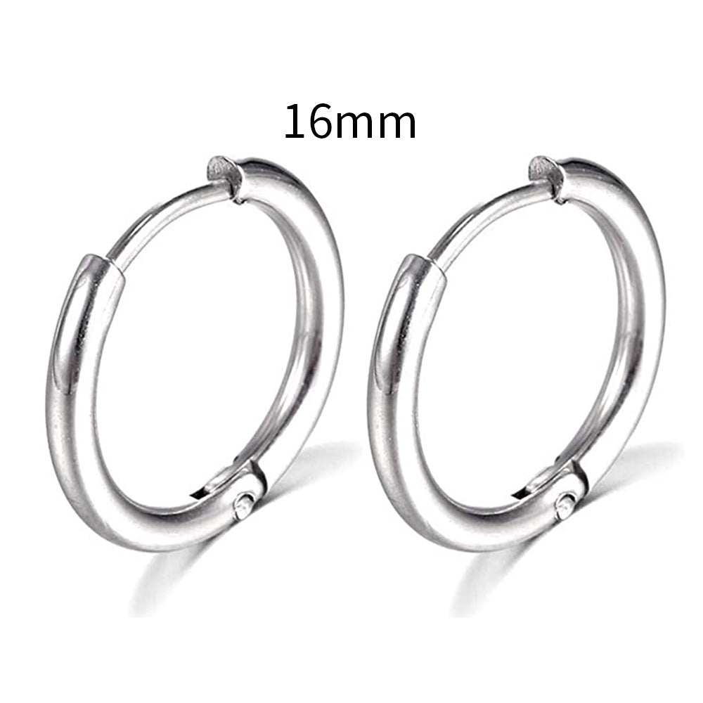 Wholesale Creative Design Stainless Steel Circular Earrings