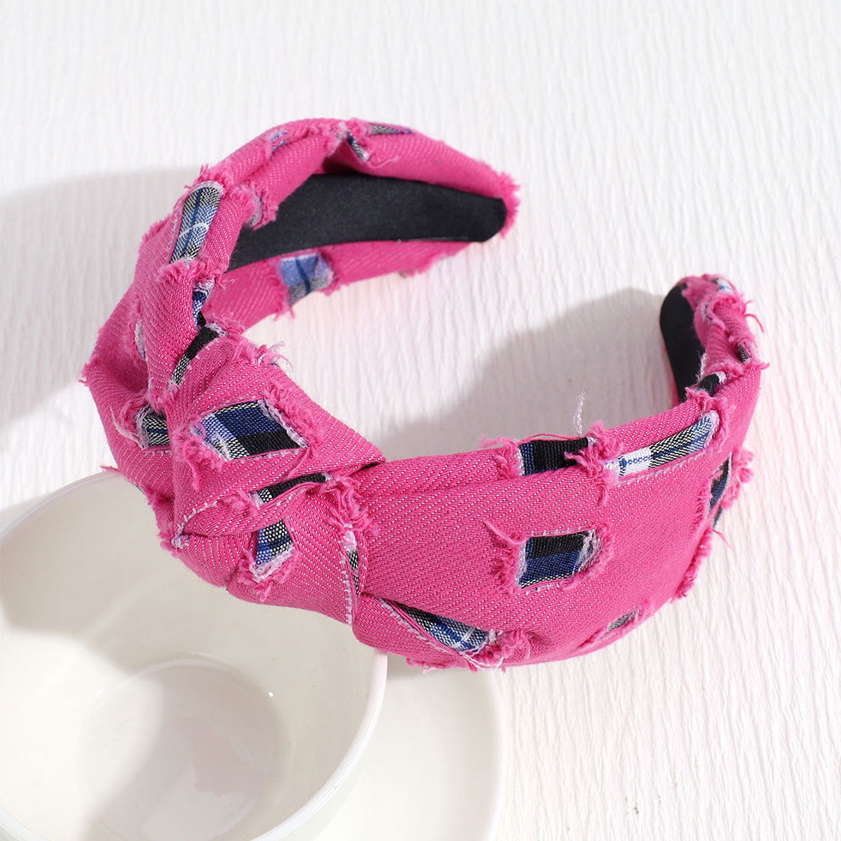 Wholesale Vintage Denim Knotted Headbands
