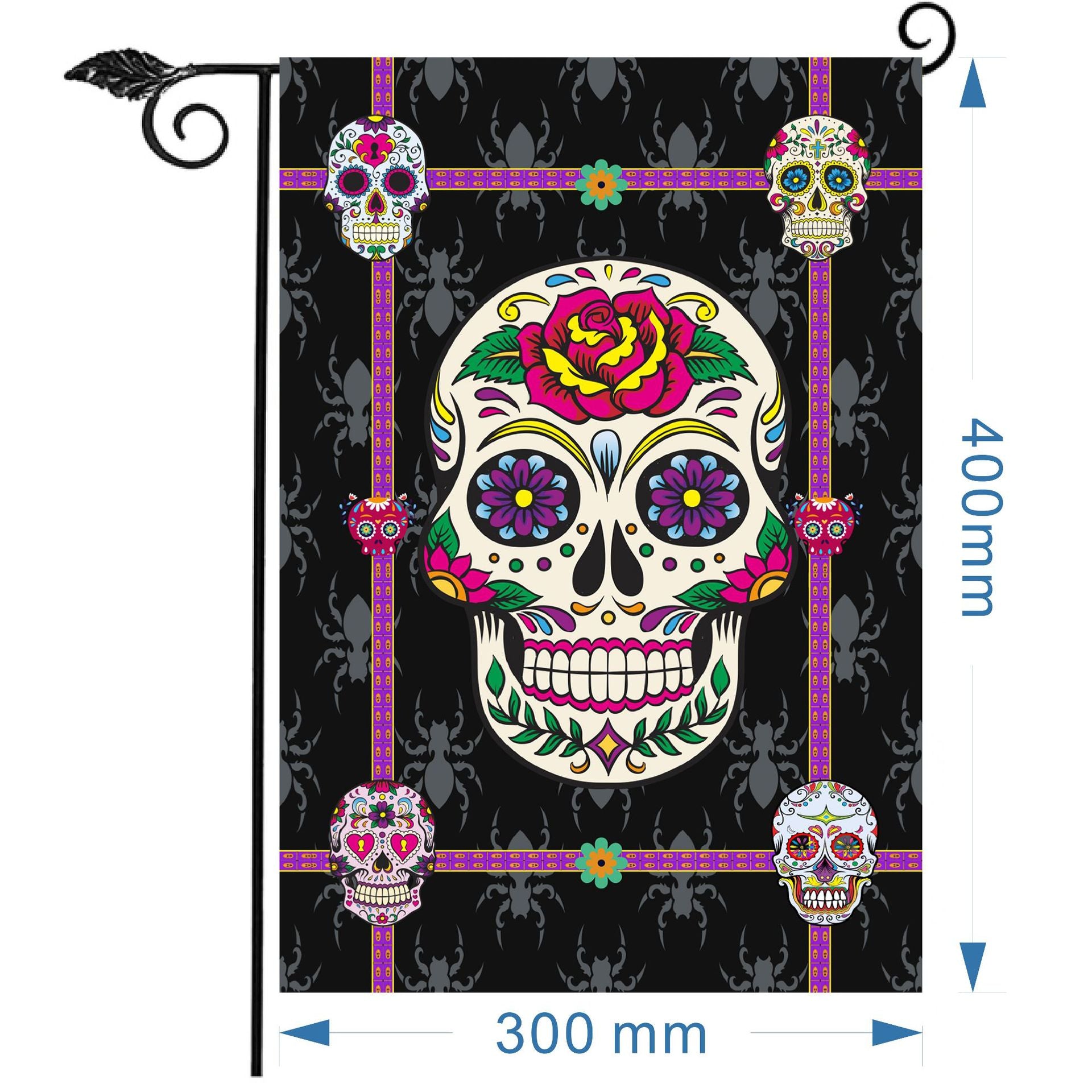 Wholesale Christmas garden flag linen print outdoor small flag yard decoration flag