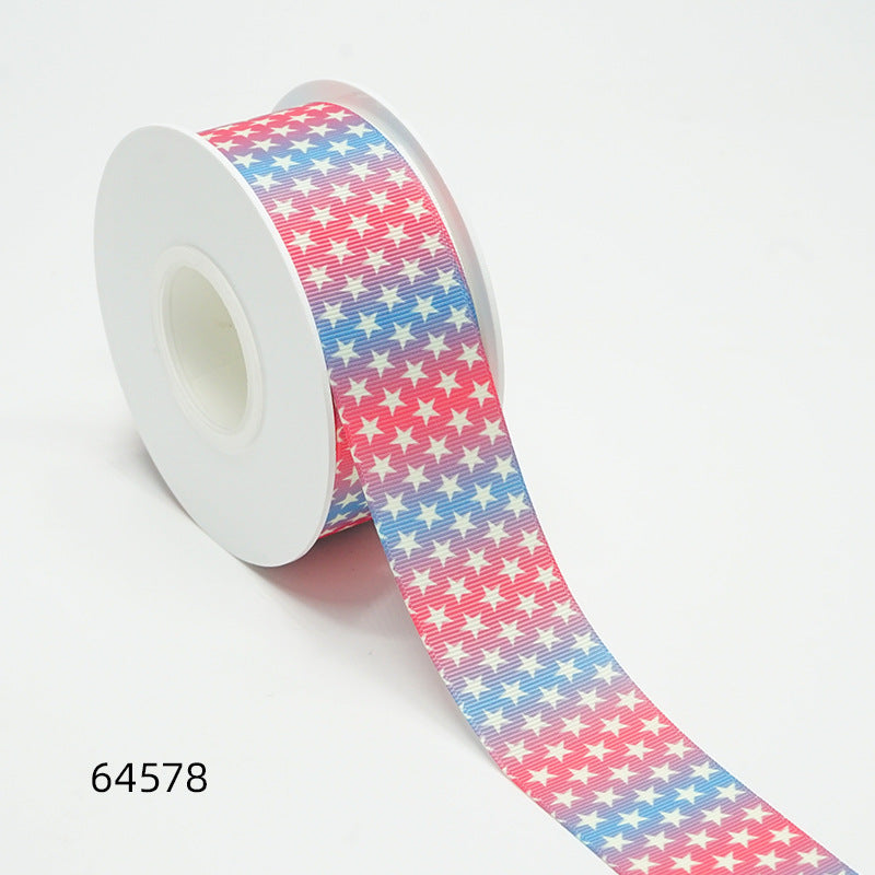 Wholesale 50Y Thermal transfer ribbon cartoon bottom picture ribbon printing ribbon thermal transfer ribbon flower diy ribbon roll
