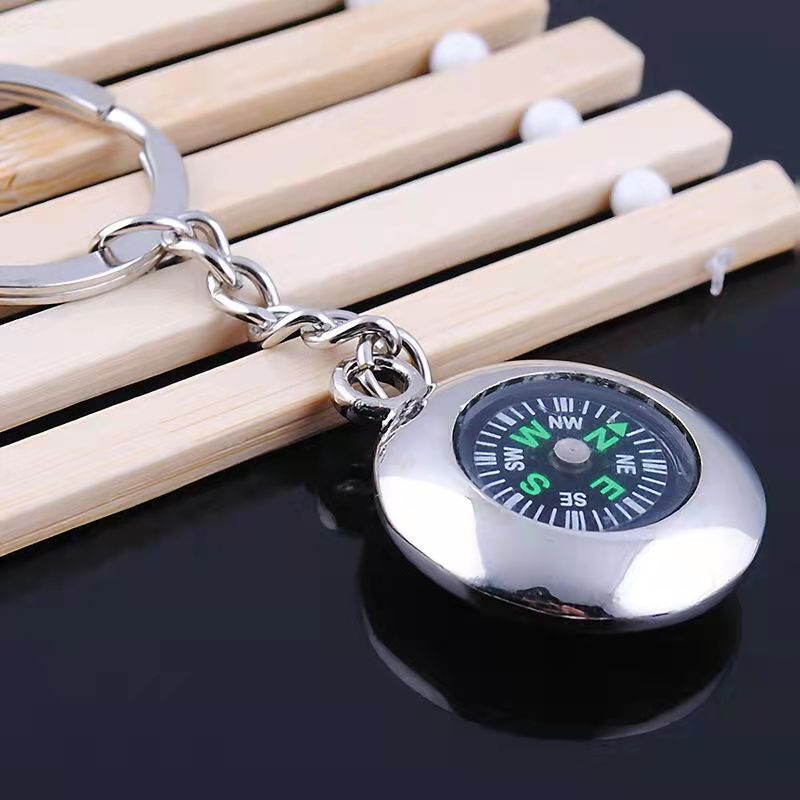 Wholesale Zinc Alloy Ship Rudder Compass Keychain