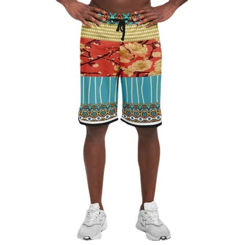 Wholesale Loose Quick Dry Surf Shorts Men's Striped Shorts Swimwear