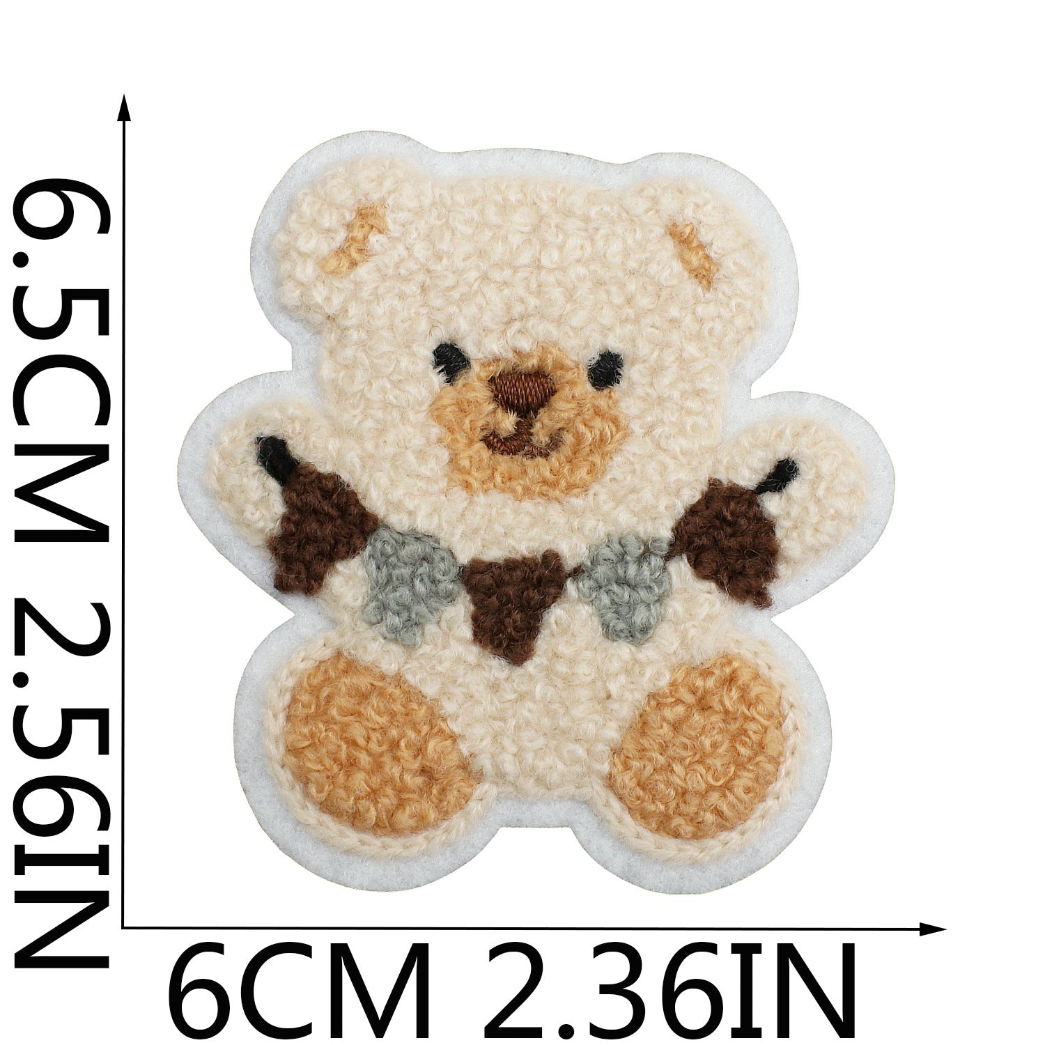 Wholesale Plush cartoon cute bear embroidery DIY Patches