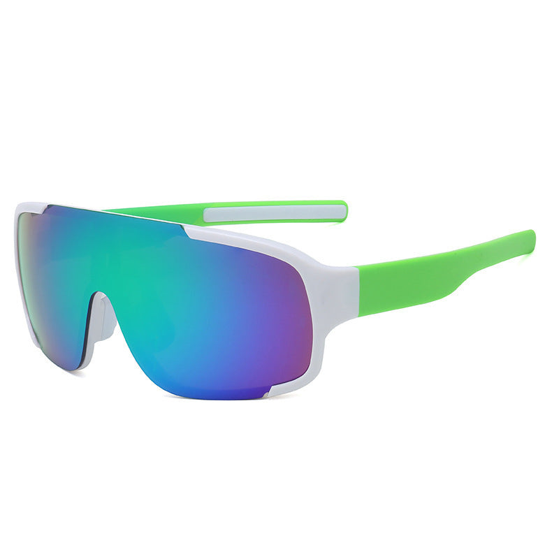 Wholesale Road cycling white mercury sunglasses fashion mountaineering running one-piece sunglasses anti-ultraviolet