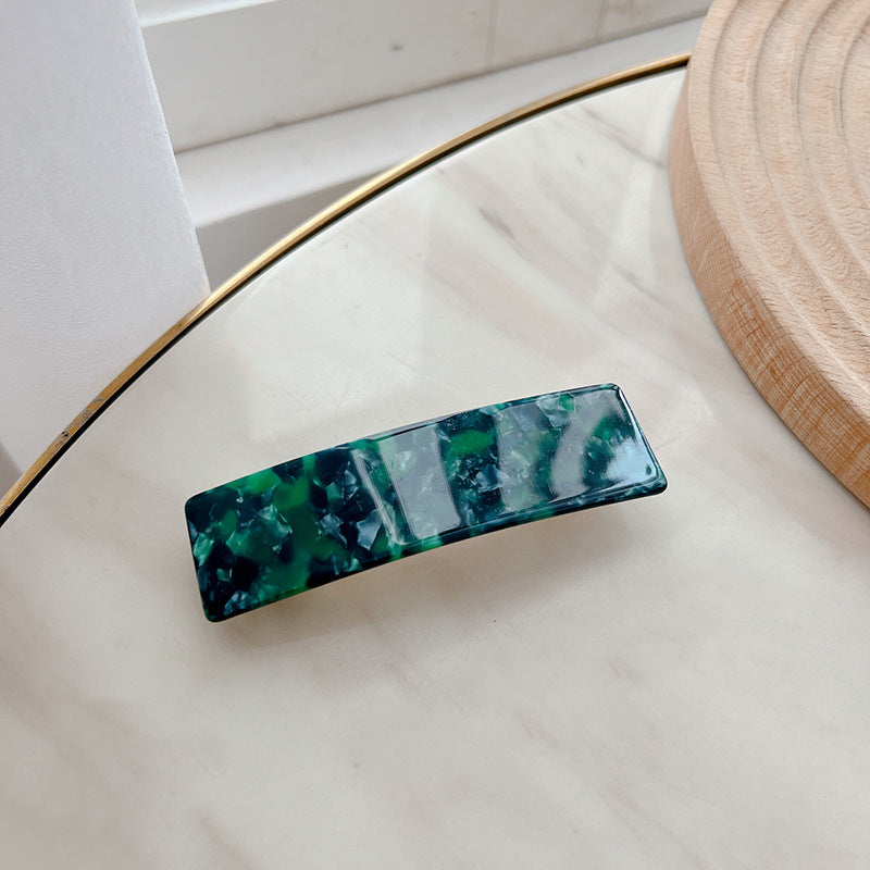 Wholesale Temperament Simple Hair Accessory Horizontal Clip One-line Rectangular Versatile Spring Clip