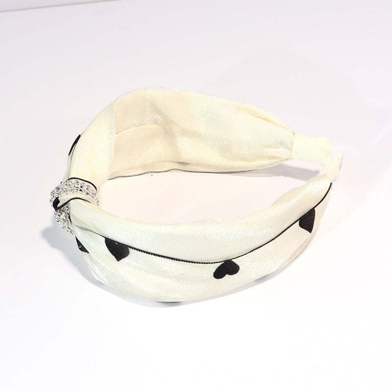 Wholesale Women's Valentine's Day fashion wide-brimmed knotted pressure hairpin vintage headdress